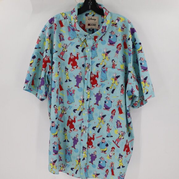 RSVLTS Shirt Mens 3XL Disney A Goofy Movie The Whole Goofin Gang Button Down - Picture 2 of 15